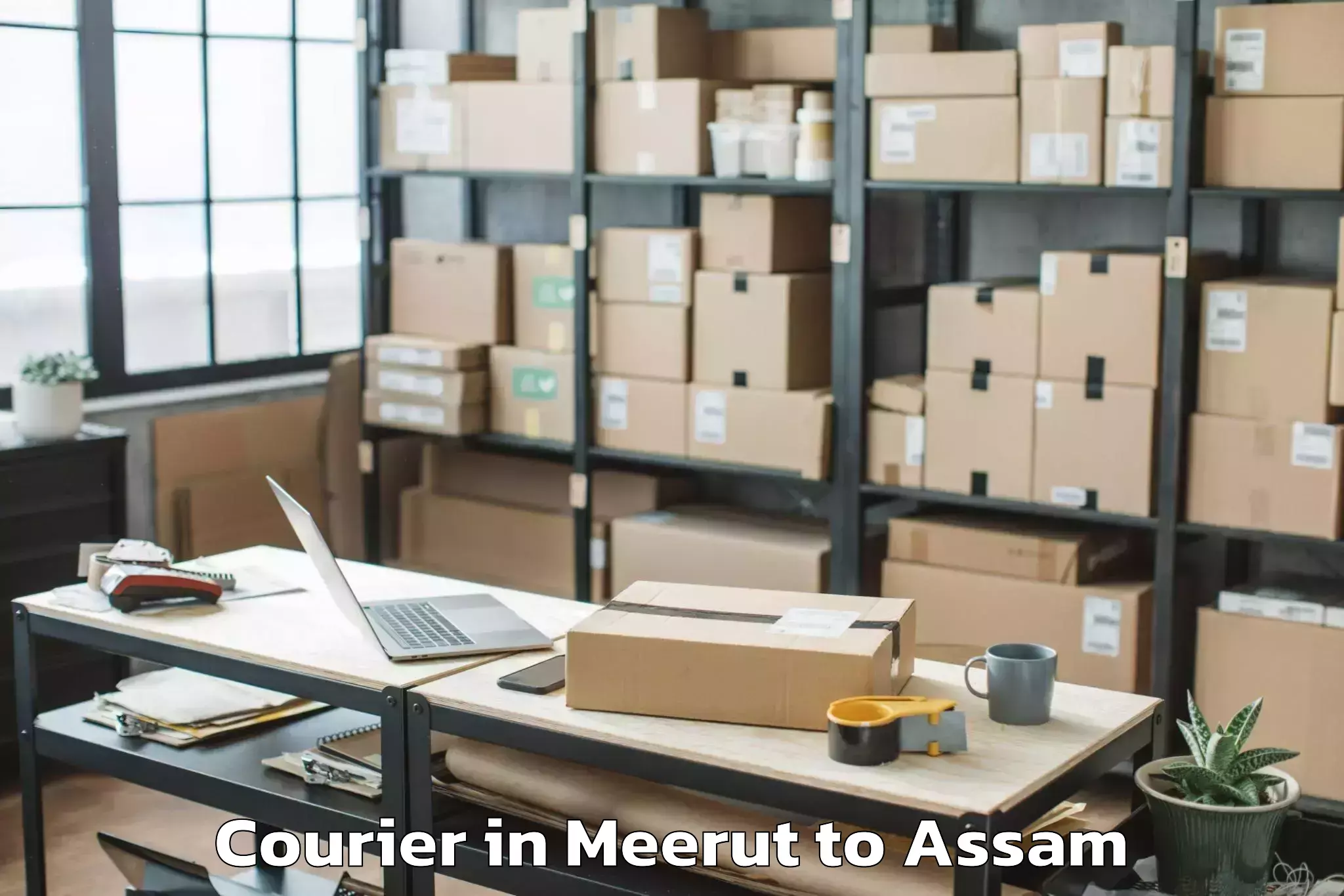 Efficient Meerut to Lakhipur Courier